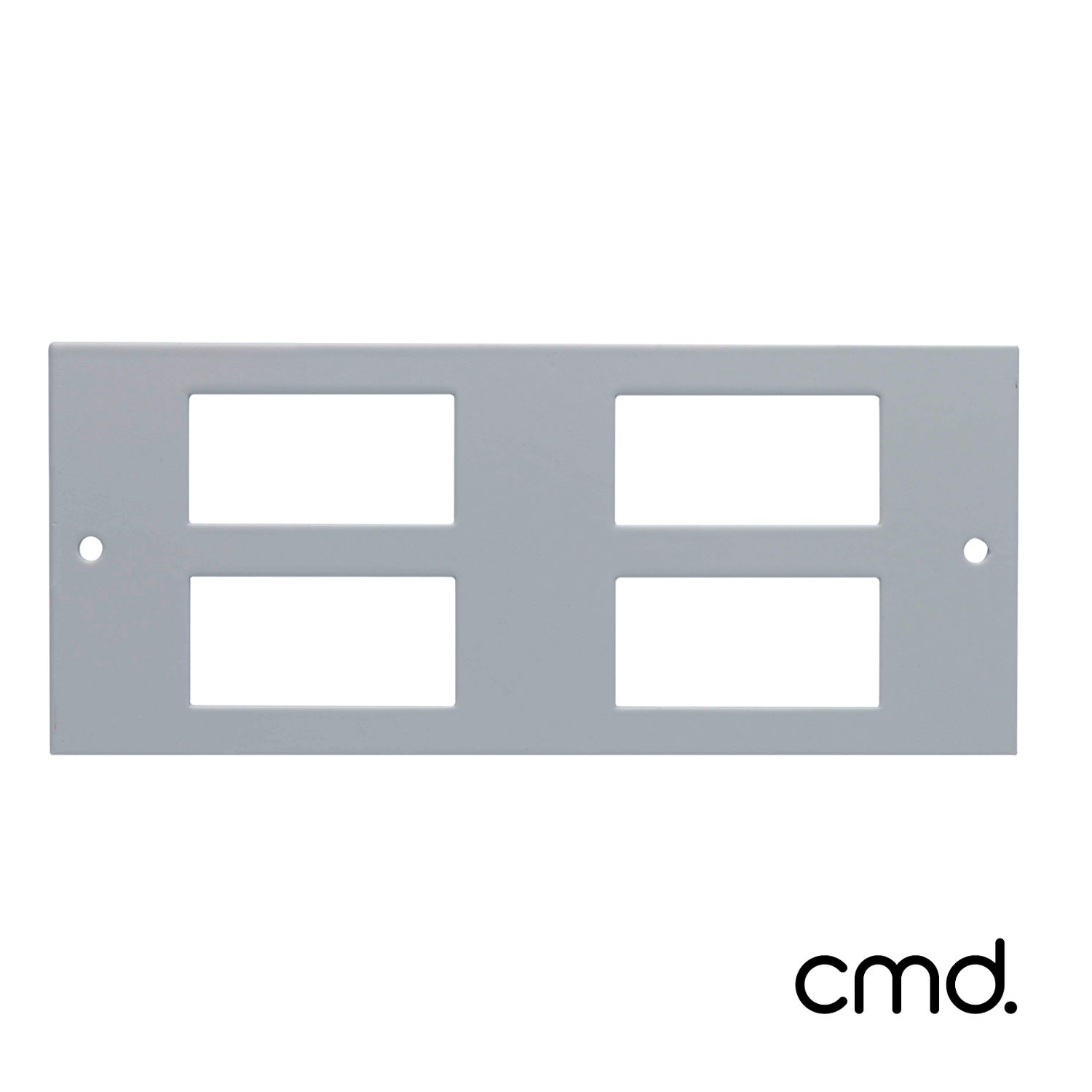 CMD 4 Gang Data Plate / 4 x RJ45 (37.1mm x 22.3mm) LJ6C - 4 Compartment