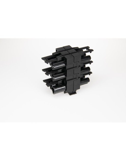 Metway 3 Pole H 1 Input 5 Outputs Block Black
