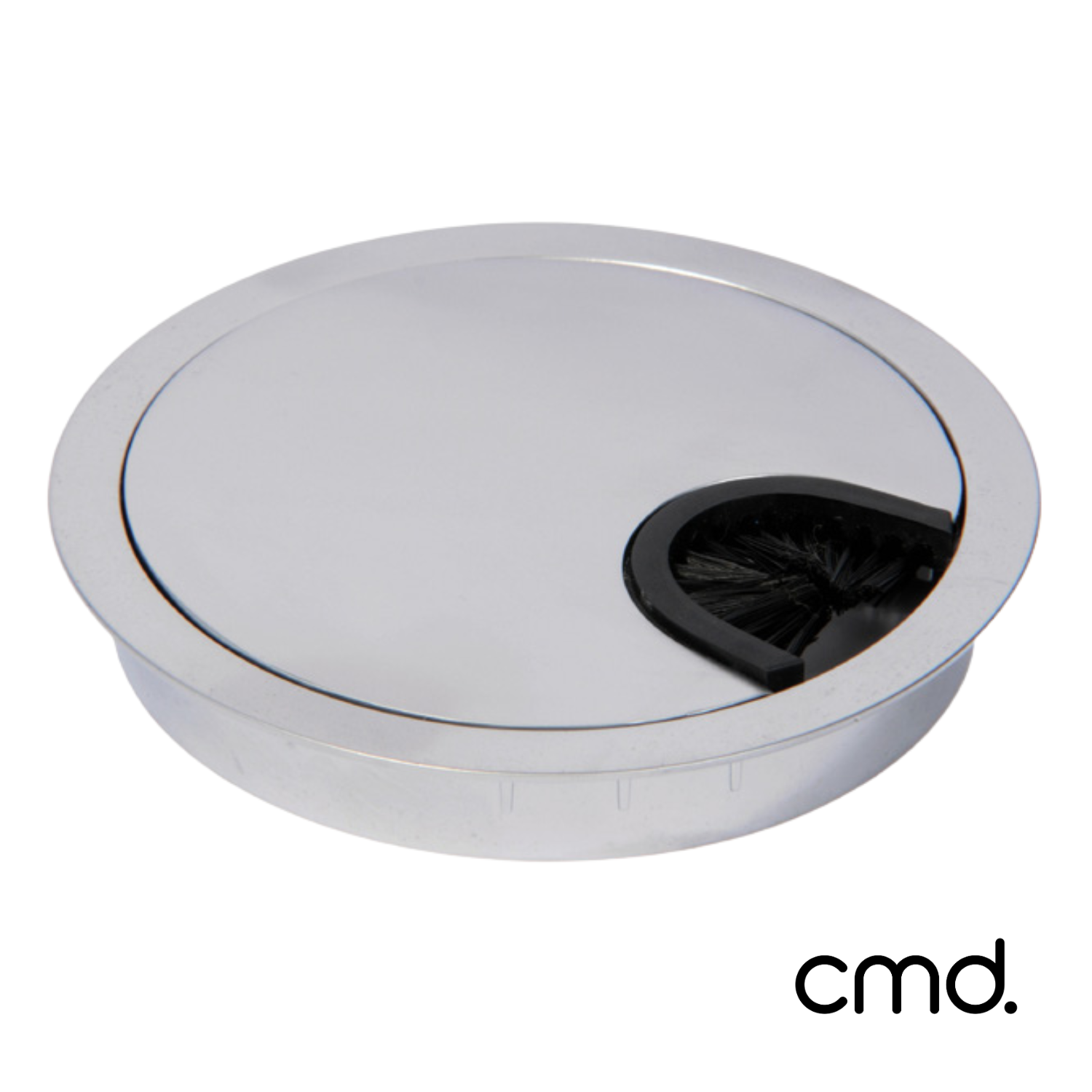 CMD Plastic 80mm Cable Grommet - Silver