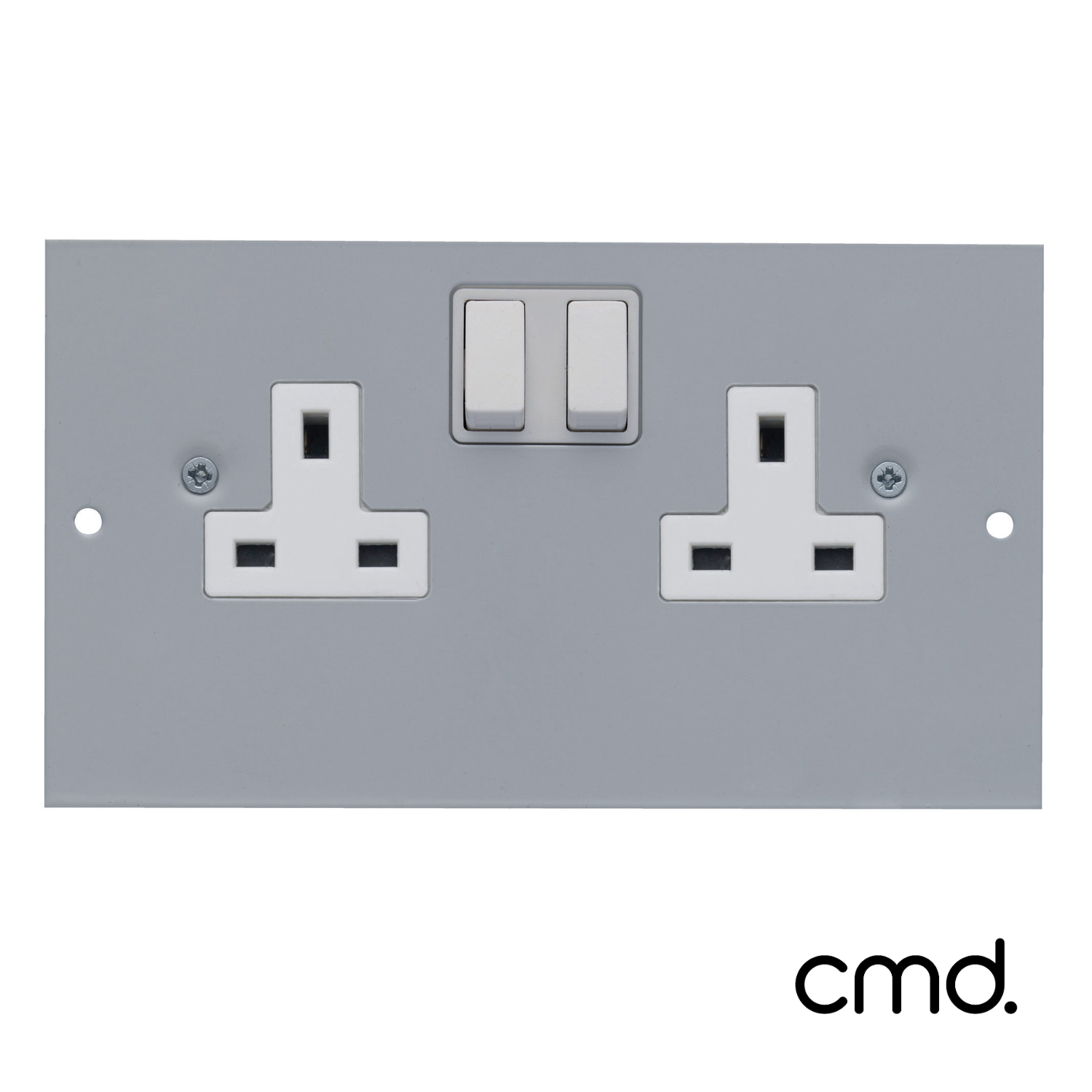 CMD 4 Gang Data Plate / 4 x RJ45 (37.1mm x 22.3mm) LJ6C - 3 Compartment